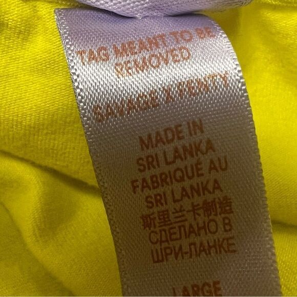 COPY - Savage Fenty bright yellow cropped top. Sz L - Picture 6 of 6
